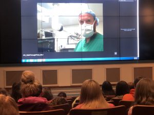 A Photo of an interactive Heart surgery video.
