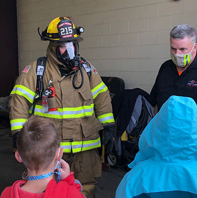 Fort Plain fire fighters teach Harry Hoag students prevention and safety