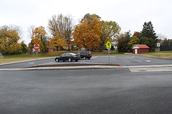 new parking lot and loop are