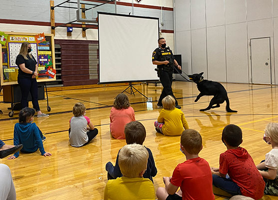 Officer Smith with Officer Bud